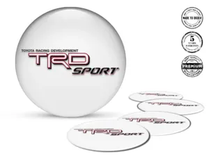 Toyota TRD Calcomanías de Aro Edición Emblemas Estilo de Silicona
